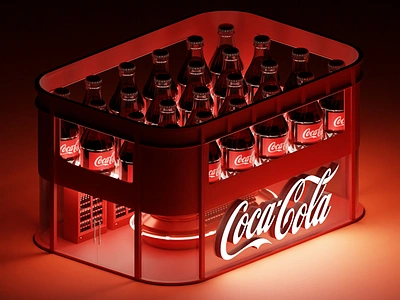 Coca Cola Store 3d blender blender3d booth cocacola illustration isometric lowpoly store typography