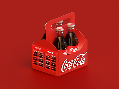 Coca-Cola Booth 3d blender blender3d cocacola illustration isometric lowpoly render