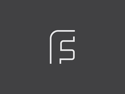 FS branding black branding logo negative space typography