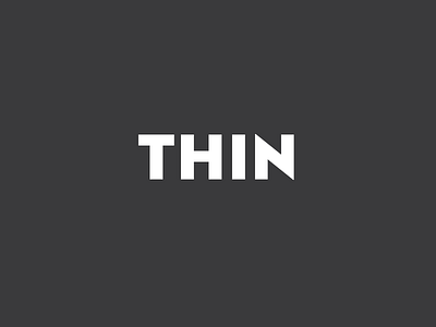 THIN ocd thin typo typography