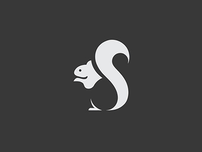 squirrel Logo branding flat icon letter logo logos symbol typo typography