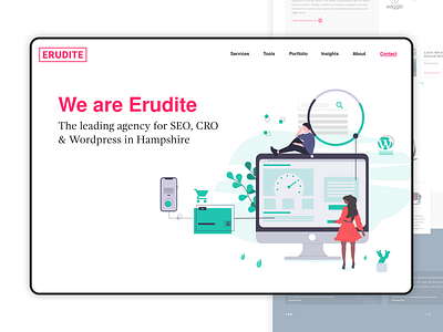 SEO Agency Homepage Concept 2 - Desktop