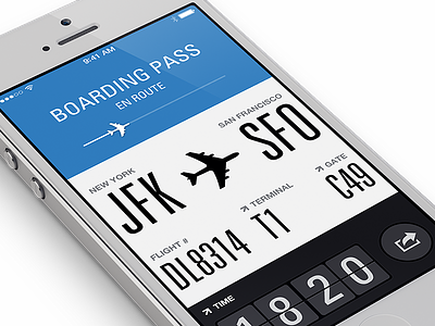 Flight Card - iOS7