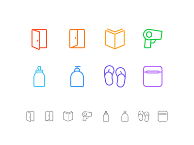 Random icons 24 airpods case book dryer icons login logout outline read summer