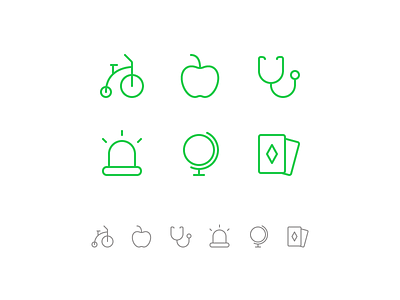 Random icons 25 alarm alert apple bike cards icons ios outline siren