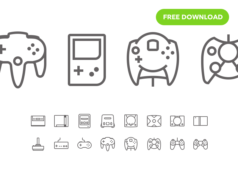 Game Consoles Free icon pack gameboy nintendo sega xbox playstation free pack icon consoles game