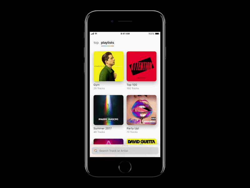 Covers 2.0 Detail View transition artists covers ios ios11 iphone music prototype stream transition video youtube