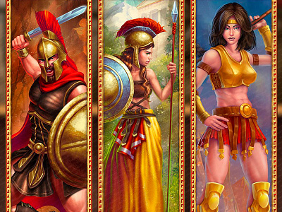 High slot symbols of the Spartan slot game