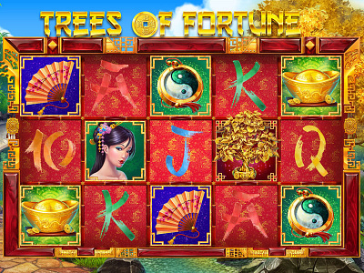 Game Reels for the Japanese Themed slot game