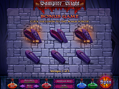 Vampire slot Bonus Game bonus bonus game bonus game art bonus game deisgn bonus game developer bonus game development bonus game round bonus graphics bonus round casino bonus digital art game art game design illustration slot bonus slot design slot game design slot game graphics slot machine