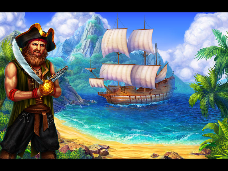 Pirates Game Background by slotopaint.com on Dribbble