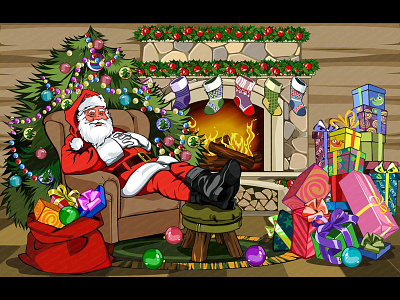 Christmas Themed Background christmas christmas slot christmas themed design digital art game art game design game designer illustration slot design slot game art slot game design slot machine