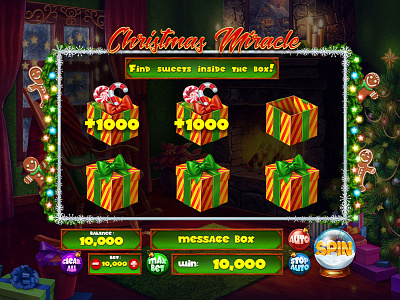 Bonus Game for the Christmas slot bonus bonus game bonus round bonus symbols christmas bonus christmas slot digital graphics game art game design game designer illustration illustrations slot bonus slot bonus round slot design slot game art slot machine slot symbols art