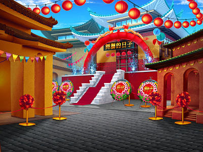 Oriental Themed slot game background background background art background design background illustration background image digital art game art game design illustration illustration art illustration design illustrations oriental oriental illustration slot design