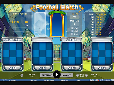 Main UI for the game "Football Match"