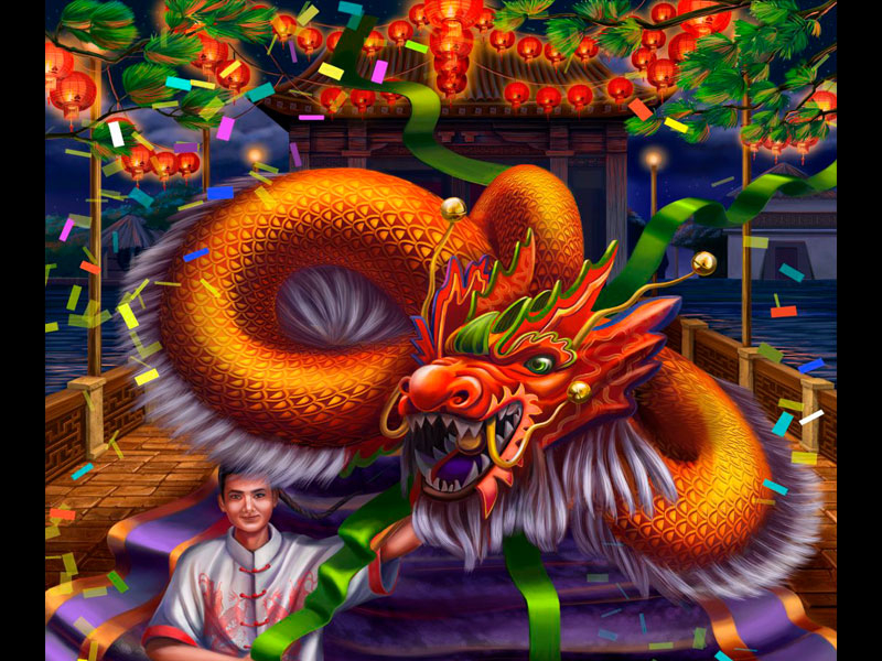 Chinese Themed Illustration chinese chinese culture chinese illustration chinese themed dragon dragon character dragon illustration dragon symbol game art illustration illustrations oriental slot oriental themed slot design slot machine