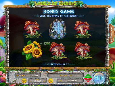 Bonus Round Design for the online slot game