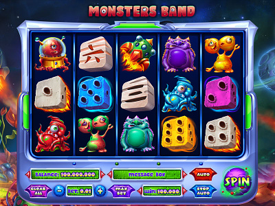 Monsters Slot Game - Reels Development