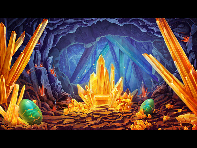 Dragon Themed slot game Background
