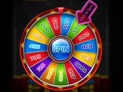 Bonus Wheel art bonus design game graphic jackpot slot spin wheel win