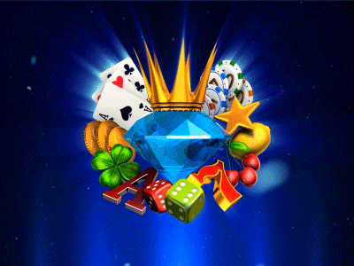 Game logo 3d graphic animation animation design casino diamond diamond logo gambling game logo slot design slot machine slotopaint.com