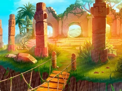Ancient Maya background background game app illustrations locations maya slot design slot game slot machine slotopaint.com