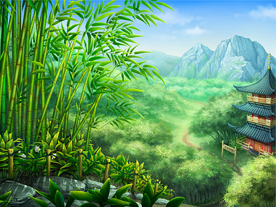 Shaolin background for slot