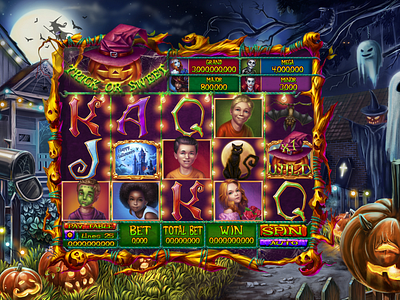 "Trick or Sweet" slot machine