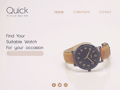 E-commerce Page | Watches Website branding dayliui design flat illustration ui ux vector watch watches web website