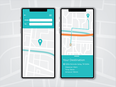 Day 020 | Location Tracker app challenge dailyui dayliui design gps tracker location map mobile app ui ux