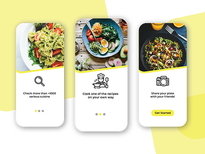 Day 23 on-boarding page app application cook dayliui design mobile app onboarding pages ui ux