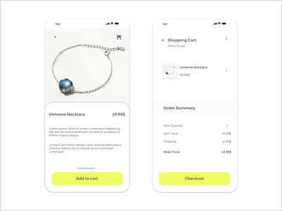 Day 58 l shopping cart 100 days challenge adobe xd day 58 dayliui design mobile app shopping cart ui ux web website