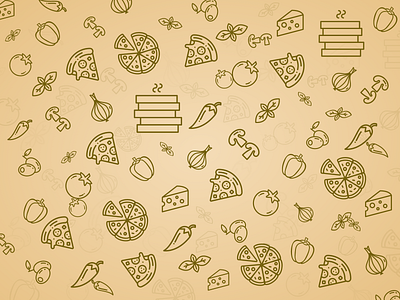 Day 059 | Background Pattern 100 days challenge adobe xd background dailyui dayliui design mobile app pattern pizza ui ux vegetables website