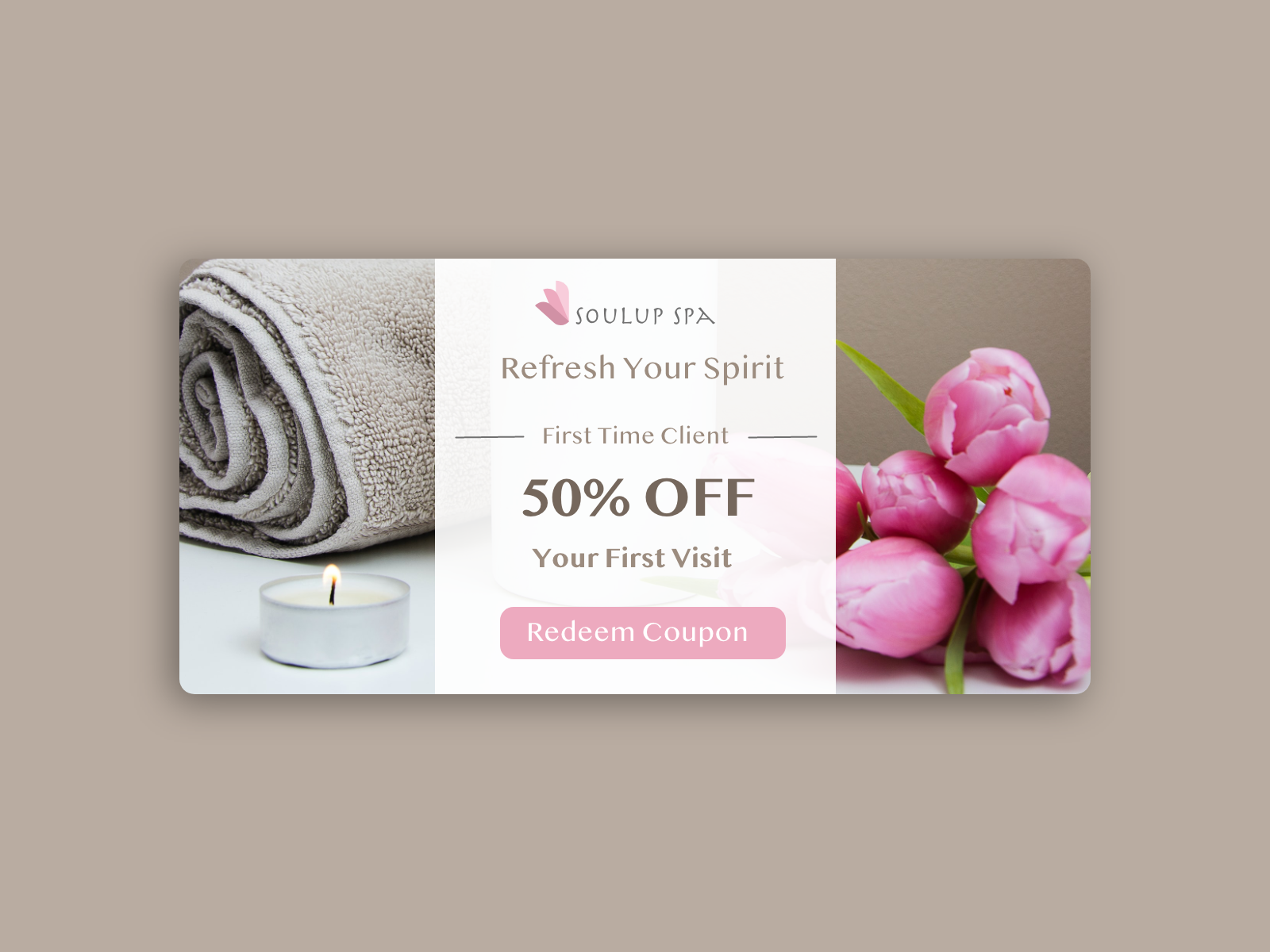 Redeem Coupon For A Spa by BM_UX.UI on Dribbble