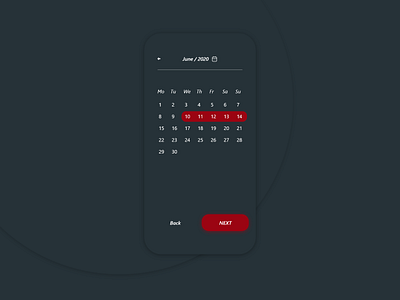 Day 80 l Date Picker 100 days challenge adobe xd app dailyui 080 datepicker day 80 dayliui design mobile app ui ux web website