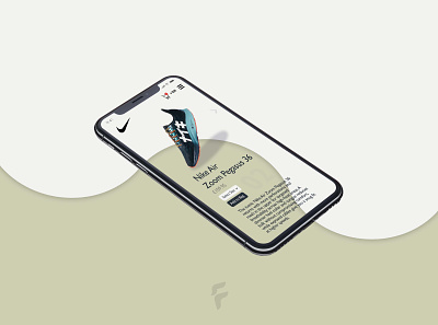02 - Nike Mobile Concept #1 - Mobile UI Design app appdesign branding graphics insperation interface minimal mobile mobileui nike phone photoshop uid uidesign