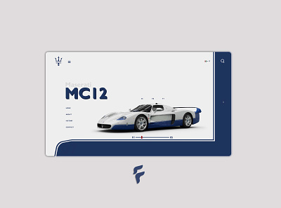 07 - Maserati MC12 branding clean design graphics insperation interface minimal photoshop ui uidesign