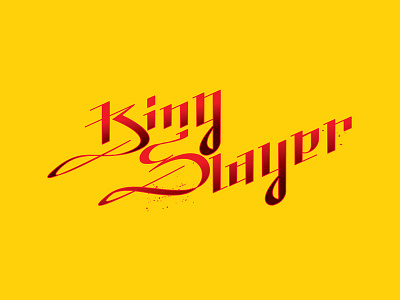 King Slayer - vector calligraphy got illustrator king slayer vector