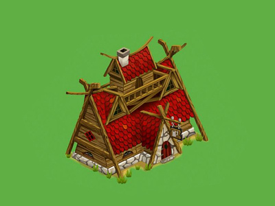 Viking Tavern adobe game isometric little photoshop tavern viking vikings