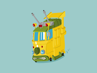 TMNT - Party Van adobe ai bebop brush car cintiq design illustrator logo tmnt vector