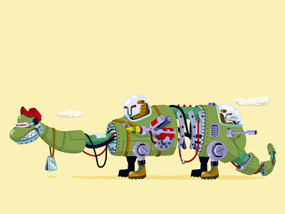 Dinosaur adobe ai cintiq design dinosaur illustrator logo portrait vector
