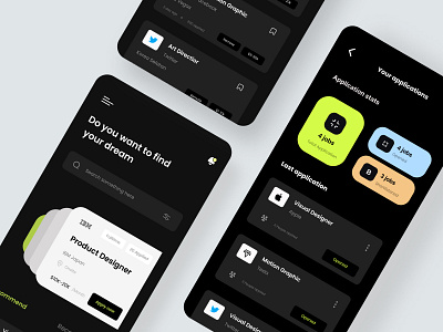 Job Career - Job Search Platforms Mobile App app design design job mobileapp product design redesign ui ui design uiux user experience user interface