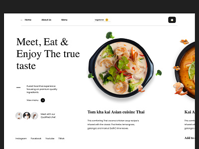 Thai Food - Food Delivery Landing Page 🥦🥘🍤