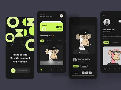 CNFT - NFT Mobile App app app design design mobileapp nftapp product product design ui uiux userexperience