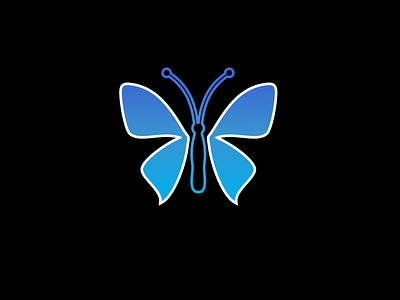 Papillon Bleu animal branding butterfly design fly icon illustration logo minimal papillon bleu papillon bleu unique vector
