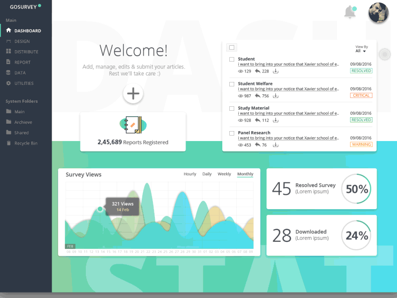 Dash this board ^_^ animation attach attachment dashboard fab icon report upload