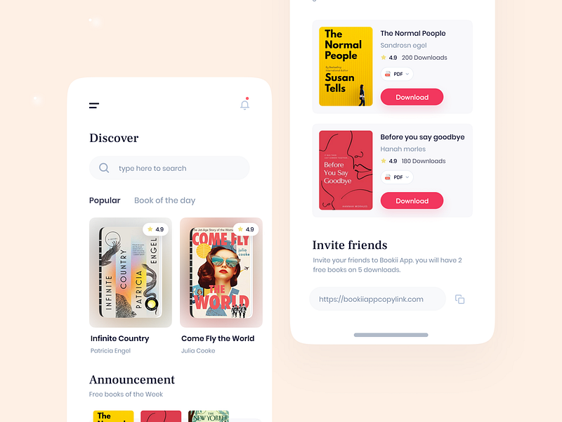 Ebook app by uixamjad ️ on Dribbble