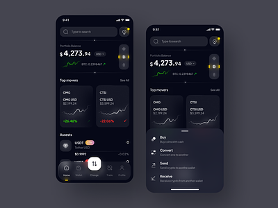 Coin Exchange App UI
