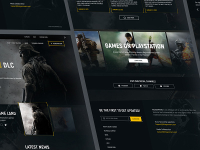 Game Website Landing Page Design by uixamjad for Piqo Studio on Dribbble