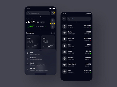 Coin Exchange App UI by uixamjad for Piqo Studio on Dribbble